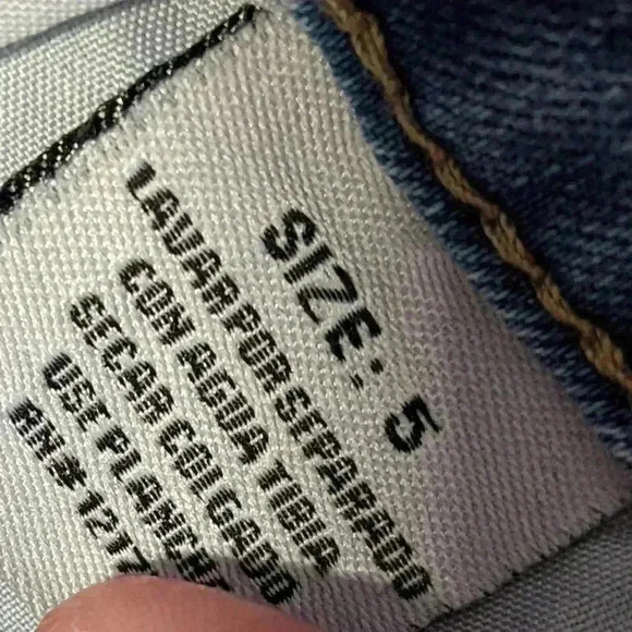 Vintage Y2K Rivited Gogo Skinny Cropped Acid Wash Jeans - 5 - Picture 9 of 9